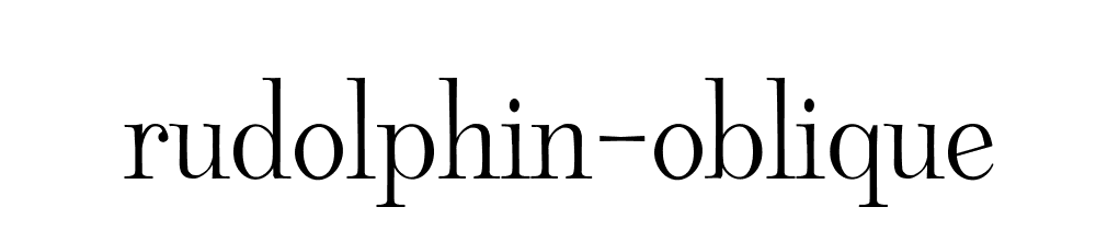 Rudolphin Oblique