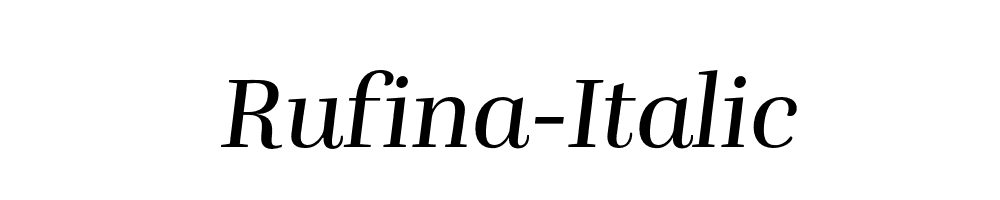 Rufina-Italic