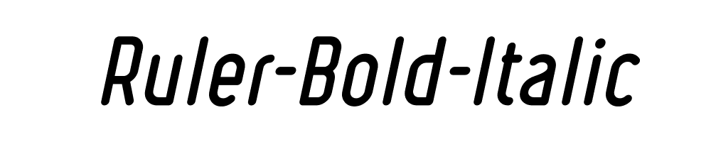 Ruler-Bold-Italic