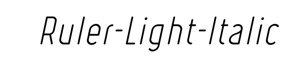 Ruler-Light-Italic