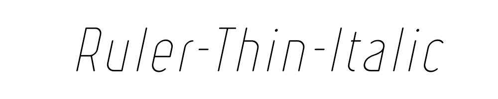 Ruler-Thin-Italic