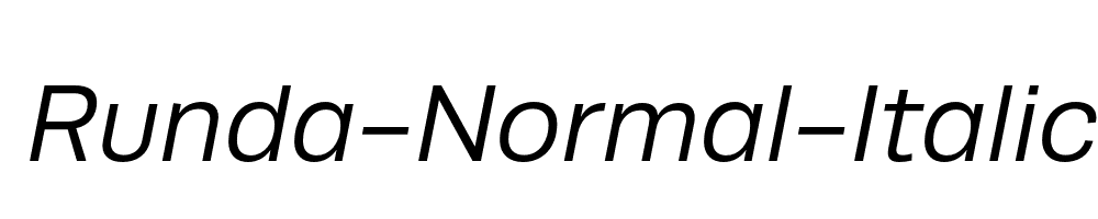 Runda-Normal-Italic