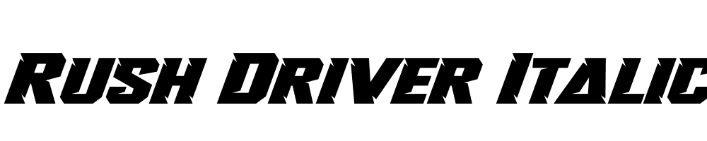 Rush Driver Italic