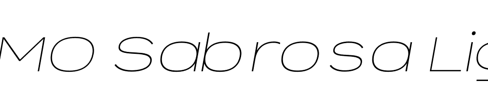 FSP DEMO Sabrosa Light Italic