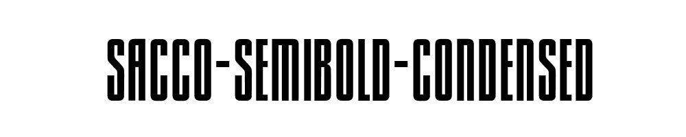 Sacco-SemiBold-Condensed