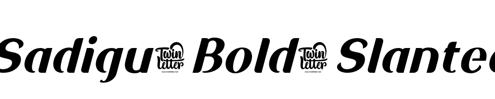 Sadigu-Bold-Slanted