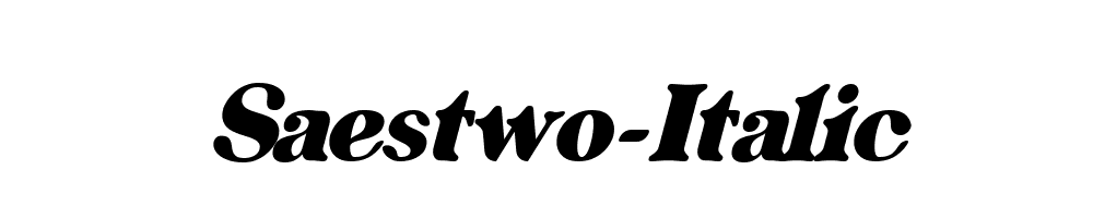 Saestwo-Italic