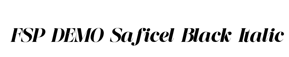 FSP DEMO Saficel Black Italic