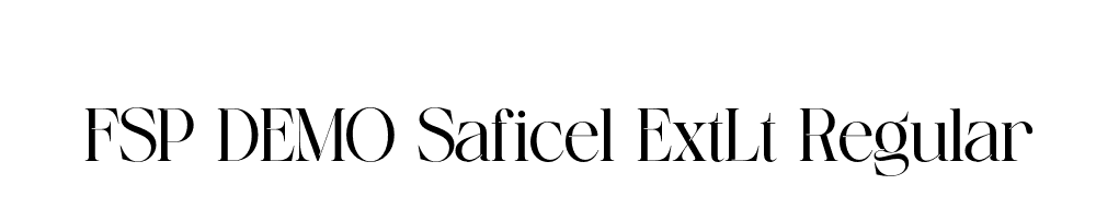 FSP DEMO Saficel ExtLt Regular