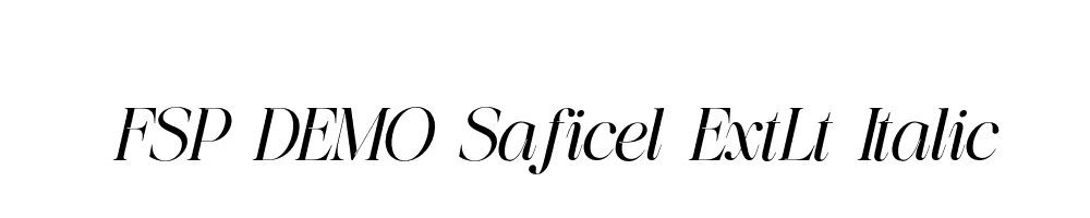 FSP DEMO Saficel ExtLt Italic