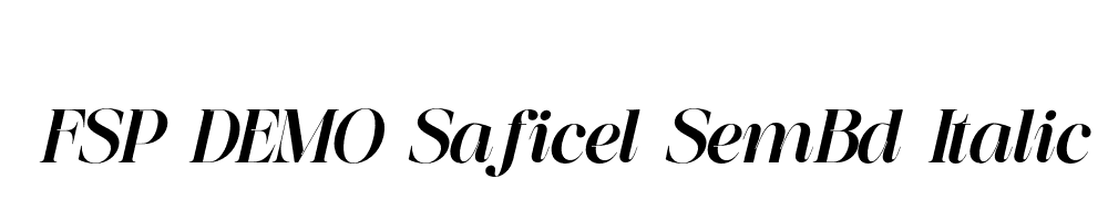 FSP DEMO Saficel SemBd Italic