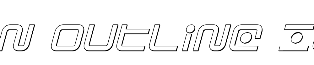 Sagan Outline Italic