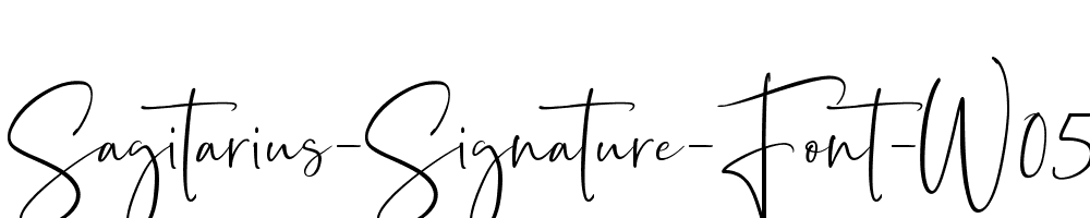 Sagitarius-Signature-Font-W05