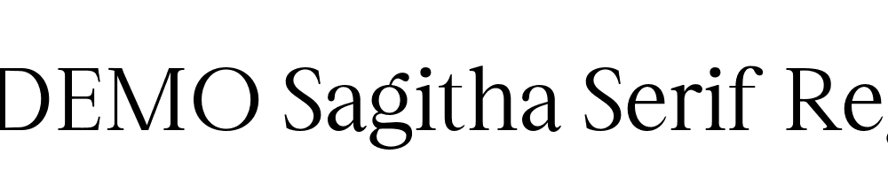 FSP DEMO Sagitha Serif Regular