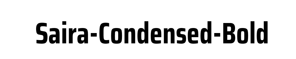 Saira-Condensed-Bold