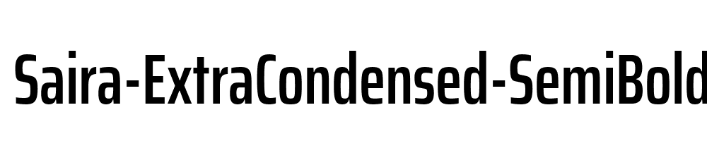 Saira-ExtraCondensed-SemiBold