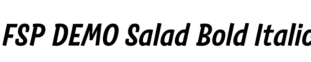 FSP DEMO Salad Bold Italic