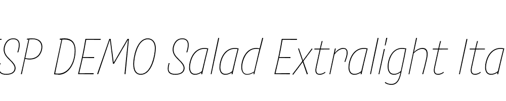 FSP DEMO Salad Extralight Italic