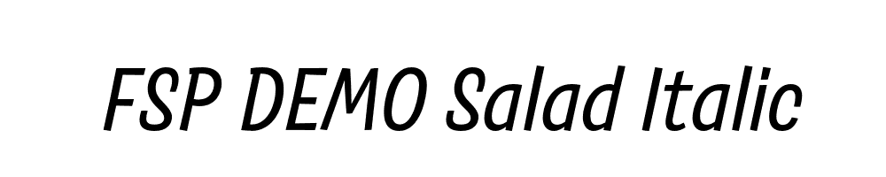 FSP DEMO Salad Italic