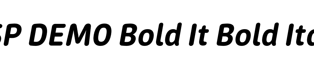 FSP DEMO Bold It Bold Italic