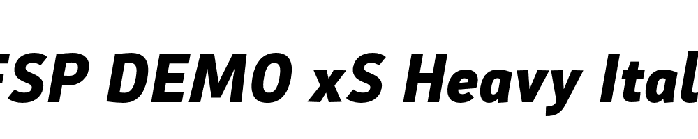 FSP DEMO xS Heavy Italic