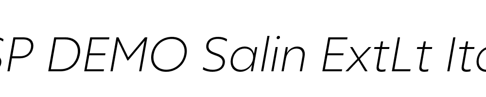 FSP DEMO Salin ExtLt Italic