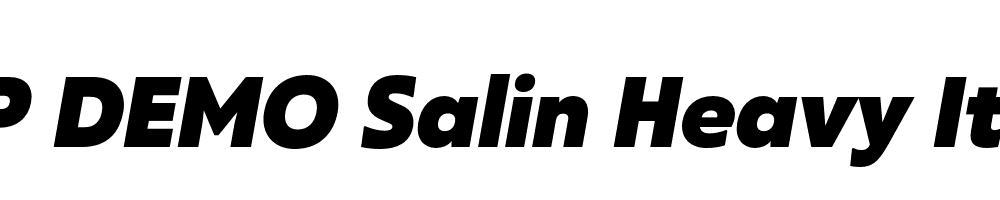 FSP DEMO Salin Heavy Italic