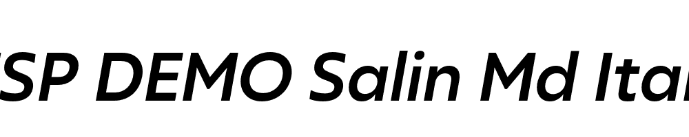 FSP DEMO Salin Md Italic