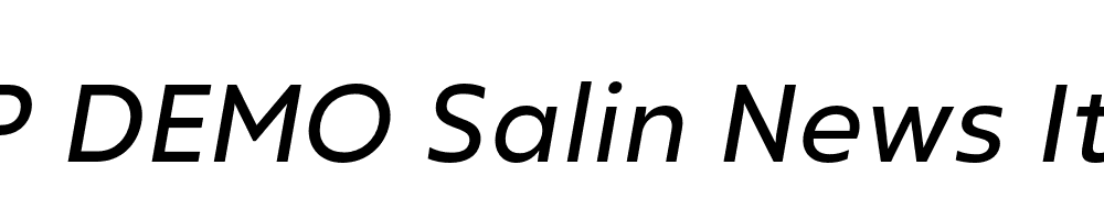 FSP DEMO Salin News Italic