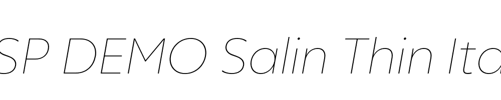 FSP DEMO Salin Thin Italic