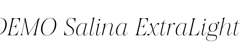 FSP DEMO Salina ExtraLight Italic