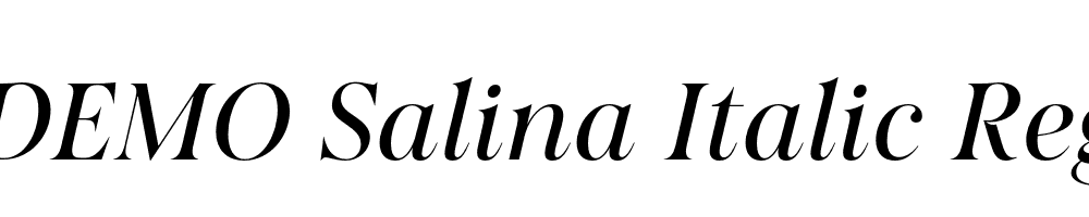 FSP DEMO Salina Italic Regular