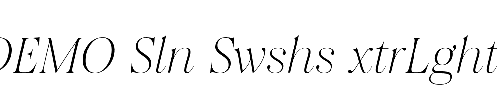 FSP DEMO Sln Swshs xtrLght Italic