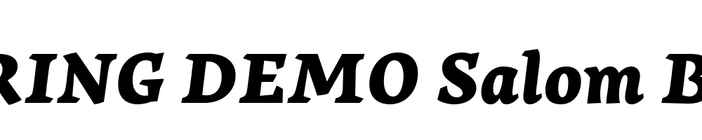  DEMO Salom Black Italic