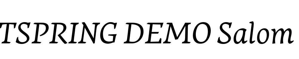  DEMO Salom Italic