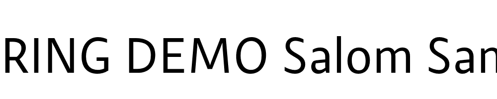  DEMO Salom Sans Regular