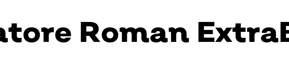  DEMO Salvatore Roman ExtraBold Regular