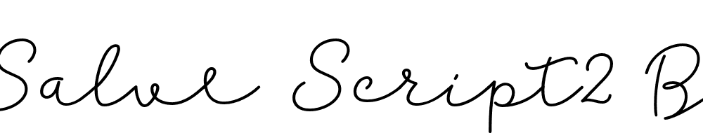 FSP DEMO Salve Script2 Bold Regular