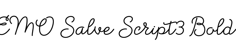 FSP DEMO Salve Script3 Bold Regular