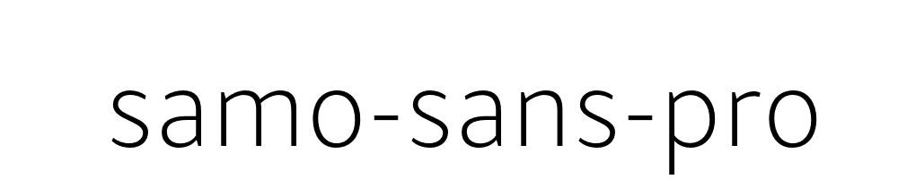 Samo Sans Pro