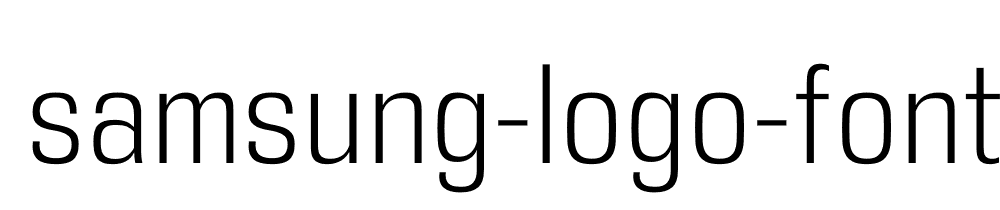 Samsung Logo Font