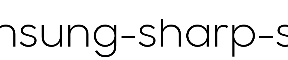 Samsung Sharp Sans