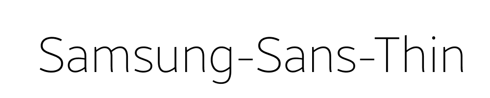 Samsung-Sans-Thin