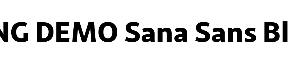  DEMO Sana Sans Black Regular