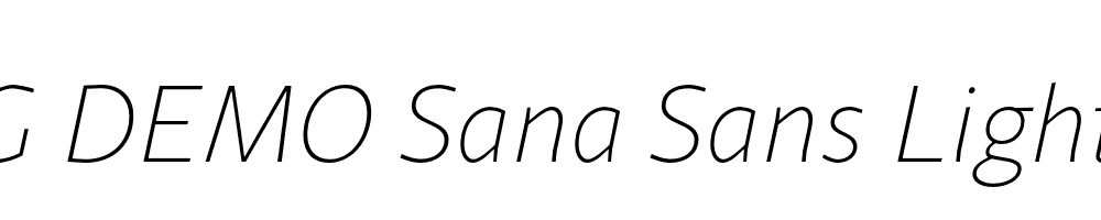  DEMO Sana Sans Light Italic Regular