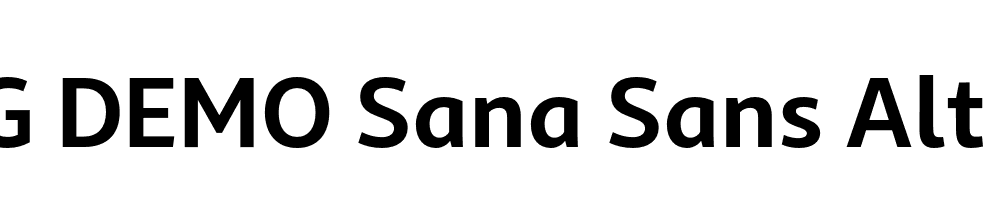  DEMO Sana Sans Alt Bold Regular