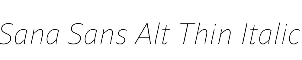  DEMO Sana Sans Alt Thin Italic Regular