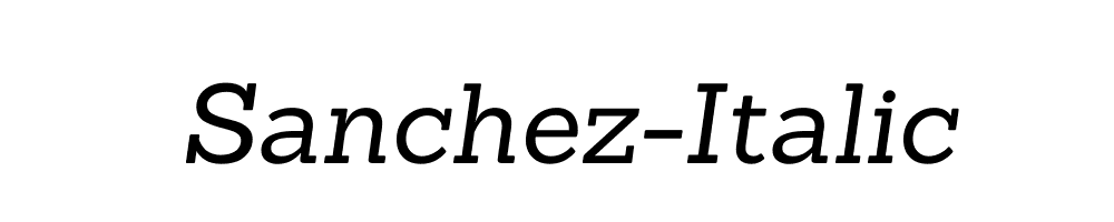 Sanchez-Italic