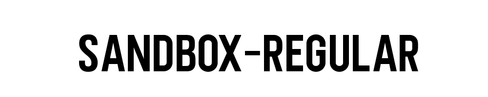 SANDBOX-Regular