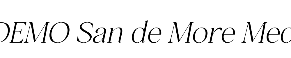 FSP DEMO San de More Med Italic